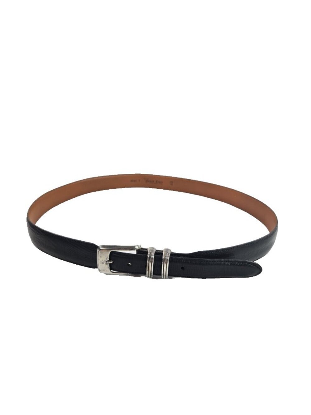 Bench Craft Black Leather Belt Size 42